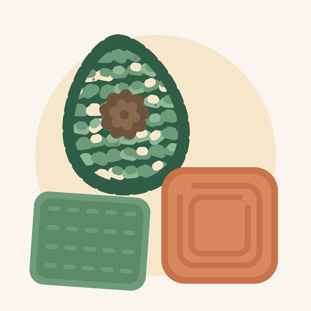The Nosesafari Enrichment Kit: avocado-shaped snuffle mat, lick mat and slow feeder bowl together