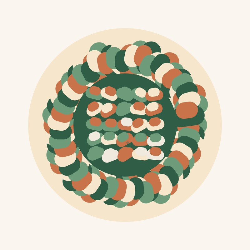 Nosesafari snuffle ball made of fleece strips
