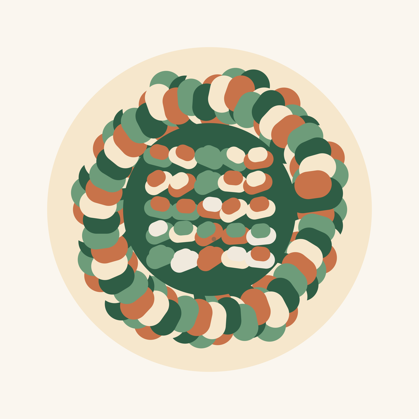 Nosesafari snuffle ball made of fleece strips